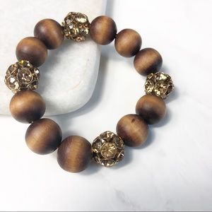 J. Crew Jewelry - J. Crew Wooden Bead Stretch Bracelet J. Crew Jewelry - J. Crew Wooden Bead Stretch Bracelet